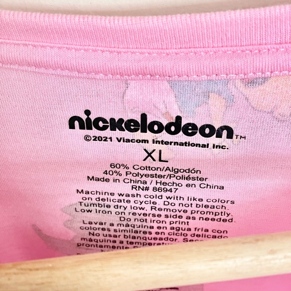 Nickelodeon Rugrats All Over Graphic Pink T Shirt Adult size XL - Picture 6 of 6